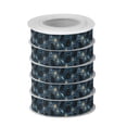 thumbnail image 2 of 5 Rolls Christmas Ribbon 1.5 inch Wide Decorative Ribbon for Gift Wrapping and Holiday Decorations Black Cats and Mystical Symbols, 2 of 7