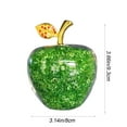 thumbnail image 2 of chaungfeng Crystal Apple Figurine, Artificial Glass Apple-Shaped Home Decor, Filled with Fake Diamonds, Fruits Collectibles Art Crafts Ornament Christmas Eve Gifts for Her, 3"x4", 2 of 6