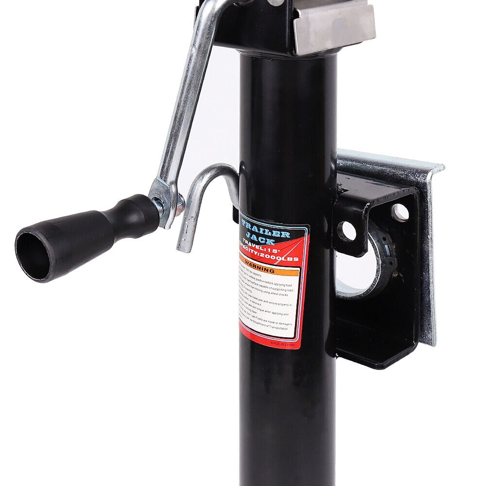 YEOPGYEON Swivel Weld-on Trailer Jack, Trailer Jack Stand, 15" Vertical Movement, 2000 lbs Capacity