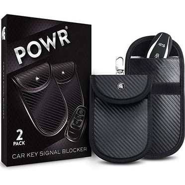POWR Faraday Bag RFID Blocking Protects Against RF Signals, Antitheft, Key Fob Protector