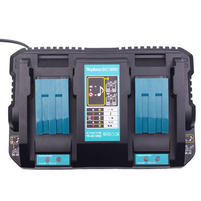 Kuymtek Cargador batería 18-14V Cargador carga rápida 3A para herramienta eléctrica (UE)