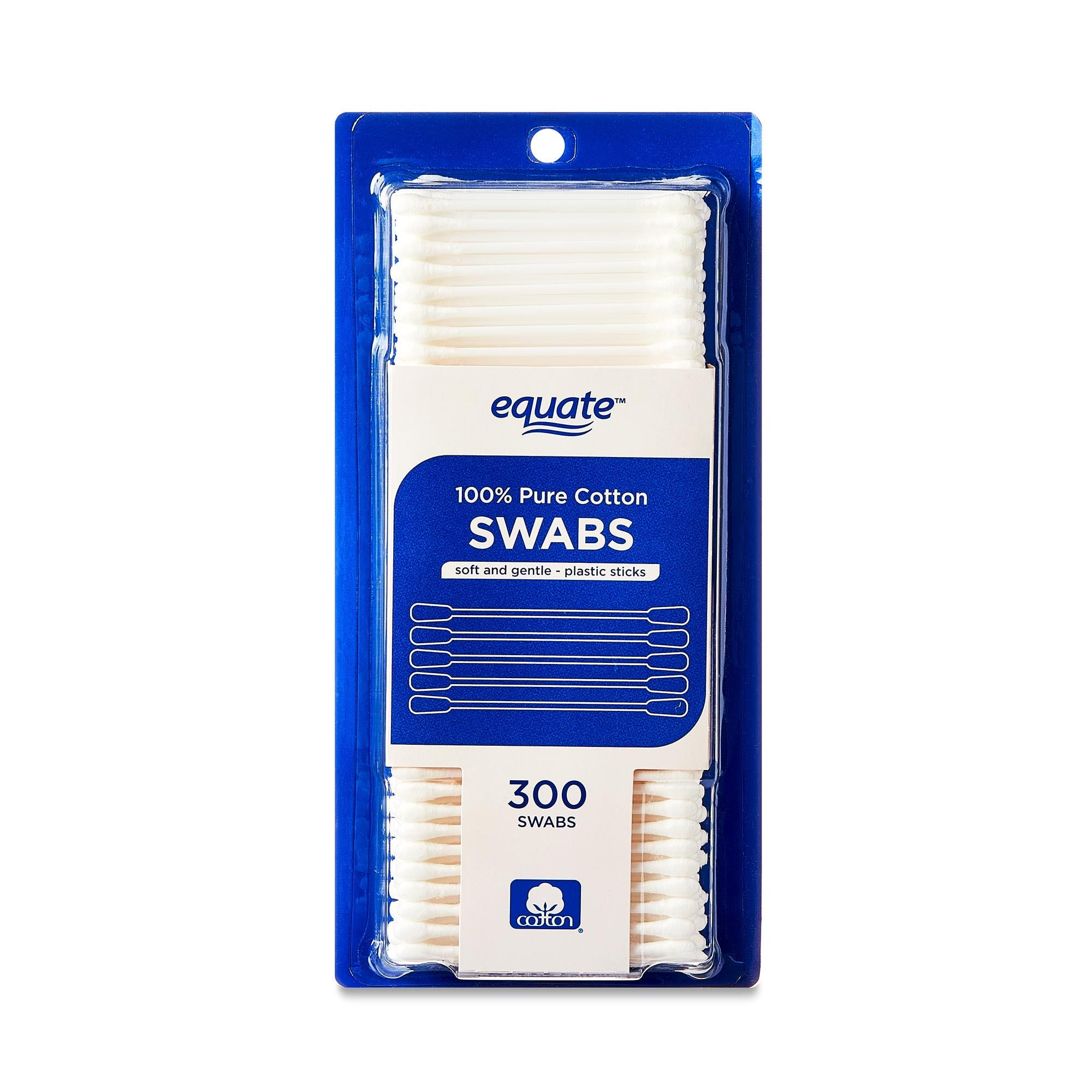 (12 pack) Equate Cotton Swabs, 300 Count