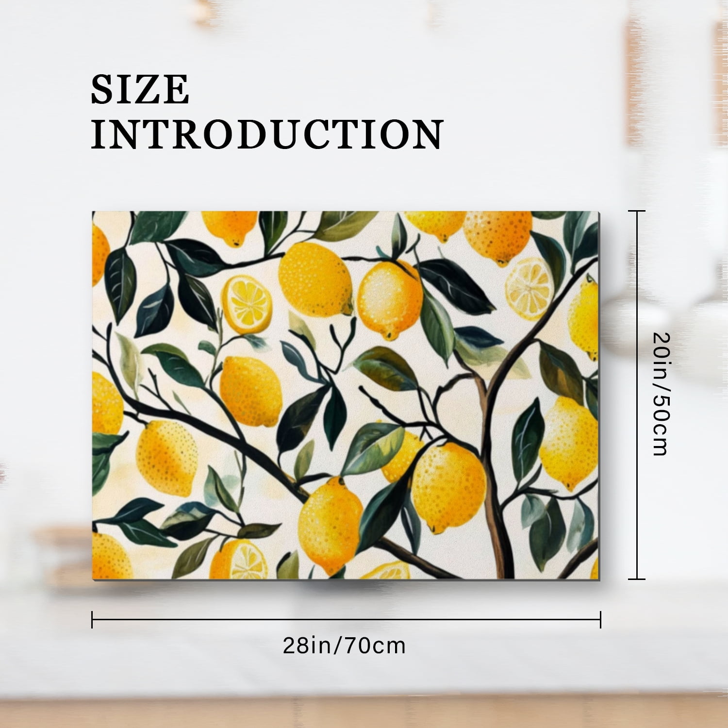 Electric Stove Top Cover, Lemons and Leaves, Heat Resistant Gas Cooktop Cover, Glass Induction Cooktop Protector mat, Oilproof Decoration pad for Kitchen RV (28×20 Inch)