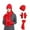 F-9Red, variant on ZHOGXU Winter Beanie Hat Scarf Gloves Set For Women Thick Caps Long Scarf Touchscreen Gloves Solid Color Knitted Warm Comfortable Outfits 3 Pack For Daily Wear Black One Size