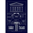 thumbnail image 3 of Buhlmann, J. 11x14 Black Modern Framed Museum Art Print Titled - Temple of Vintageeidon at Paestum (Blueprint), 3 of 5