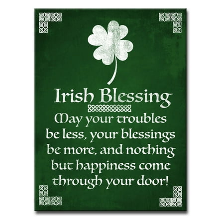Irish Blessing Wall - Ready2HangArt Irish Blessing Wrapped Canvas Wall Art