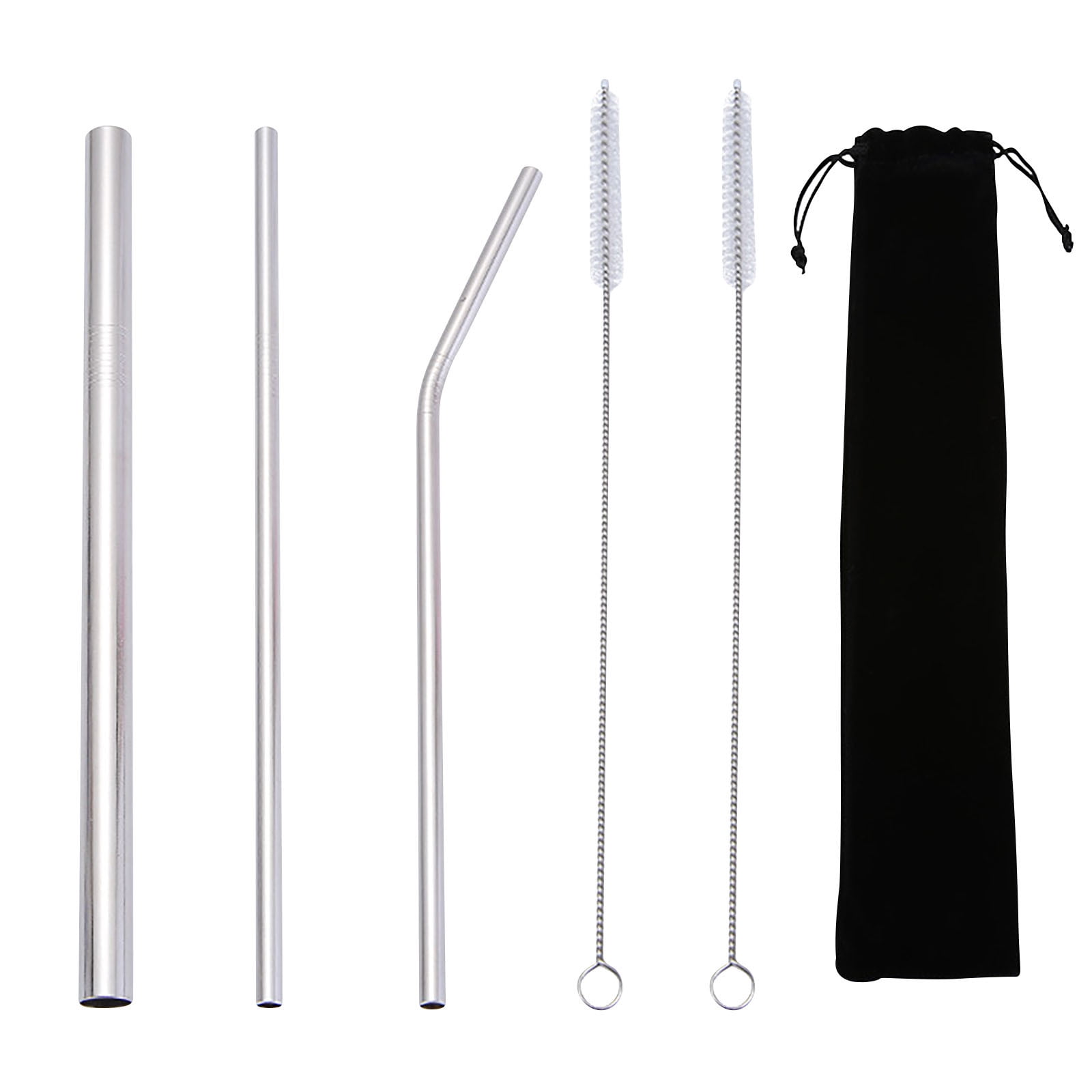 7-Piece Metal Straw Set – Kalikhasan Eco-Friendly Solutions