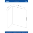 thumbnail image 4 of Streamline DSH-1300-130 36 in. L x 48 in. W x 76 in. H 2-Piece Glue-Up Corner Shower Surround in Grey Marble Finish, 4 of 4