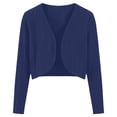 thumbnail image 7 of Womens Bolero Shrug Long Sleeve Open Front Lightweight Knit Cropped Cardigan Sweaters Summer Fall Tops, 7 of 7
