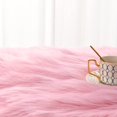 thumbnail image 3 of Lochas Soft Fluffy Rugs Faux Sheepskin Area Rug for Bedroom Living Room Bedside Carpet Nursery Washable Floor Mat,3'x5',Pink, 3 of 7