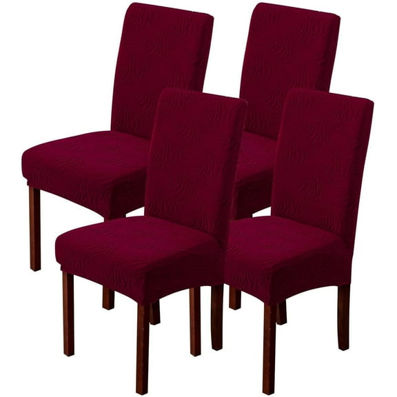 Waterproof Stretch Dining Chair Covers - Removable and Washable Parsons Chair Covers, Protective Elastic Covers for Dining Room and Kitchen Furniture