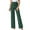 Green, variant on ZZwxWA Women's Dressy Plaid Pants Soft Skinny High Waist Casual Work Office Long Trousers Fashion Pull On Business Pants