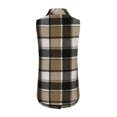 thumbnail image 5 of Women's Plaid Vest Coat Casual Sleeveless Open Front Wool Blend Blazer Jacket Fall Winter Fashion Slim Fit Cardigan Outwear, 5 of 5