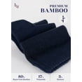 thumbnail image 5 of HUGH UGOLI Women Diabetic Ankle Socks, Super Soft & Thin Bamboo Socks, Wide & Loose, Non-Binding Top & Seamless Toe, 4 Pairs, Navy Blue, Shoe Size: 10-12, 5 of 5