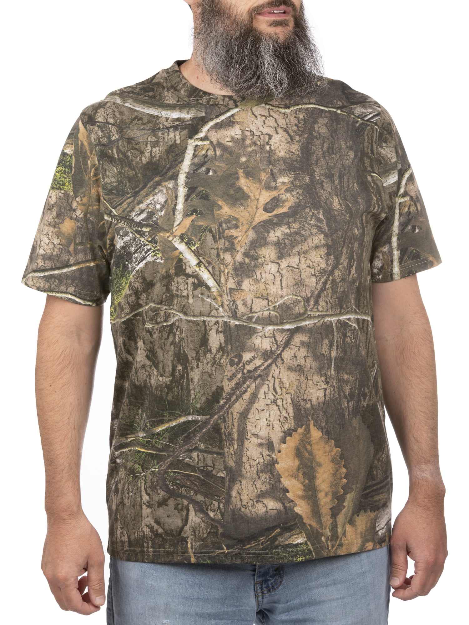 Mossy Oak Country DNA Men Short Sleeve Scent Control Hunting Camouflage Tee Shirt