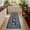 Blue, variant on Nanan 4'x6' Washable Indoor Area Rug, Whimsical Animal Floral Print, Machine Washable Low Pile Carpet for Living Room Bedroom Nursery, Beige