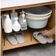 thumbnail image 3 of SLYNSHome Expandable Cabinet Shelf Organizer Rack,Stackable Kitchen Counter Storage Shelves Stand,Adjustable Pantry Shelf Rack - White, 3 of 8
