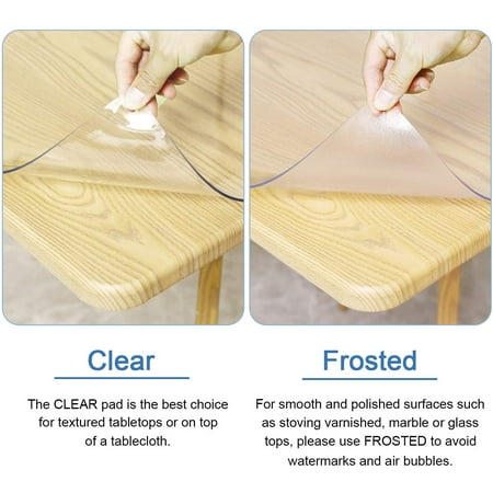 Dia 60 Inches Clear Pvc Table Top Protector 2mm Thick Heat Resistant Waterproof Cover For Round Dining Room Canada Dia 60 Inches Clear Pvc Table Top, Table Top Protectors Round