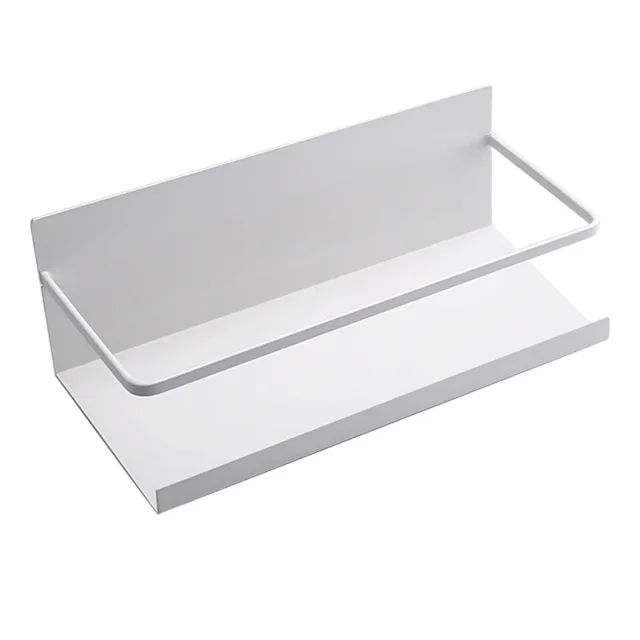 Estante magnético para refrigerador, estante de almacenamiento de hierro montado en la pared, organizador multifuncional para cocina y baño
