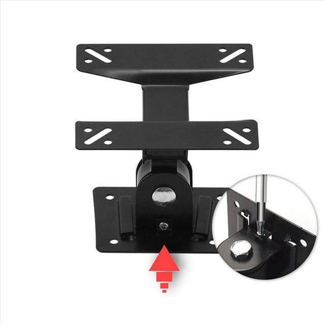 4X Support Mural Universel pour Écran LCD LED 15-27 Pouces Hauteur Réglable Moniteur Rétractable Mural