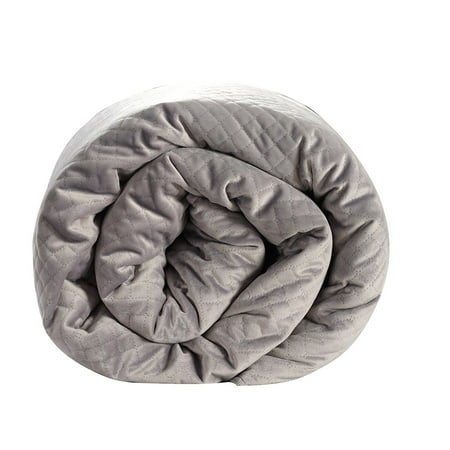 Photo 1 of BlanQuil Quilted Weighted Blanket (Grey 20lb)