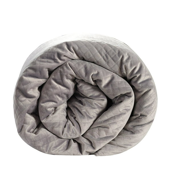 BlanQuil Quilted Weighted Blanket (Grey 20lb)