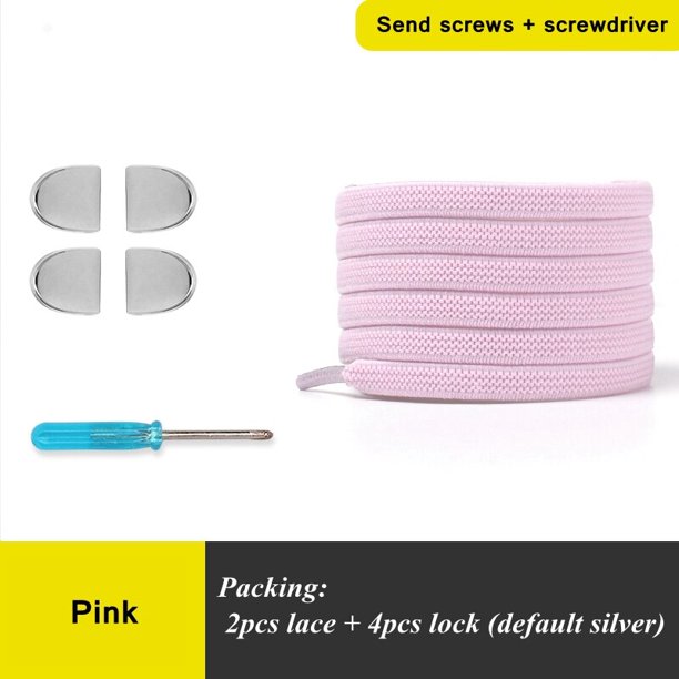 Cordones elásticos Sin atar Cordones de zapatos Zapatillas de ocio al aire libre Cordones de zapatos planos de seguridad rápida Cordones perezosos unisex para niños y adultos 1 parFrancia Gao Jinjia LED