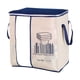 thumbnail image 2 of Bolsa grande de almacenamiento para colchas y ropa - 45x50x30cm de tela no tejida, resistente al polvo y a los insectos, con asa reforzada, cremallera lisa, organizador bajo la cama que ahorra, 2 of 2