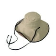 thumbnail image 2 of UDIYO Womens Sun Hat UV Foldable Adjustable Waterproof Wide Brim Bucket Hats for Summer Beach Fishing Hiking, 2 of 8