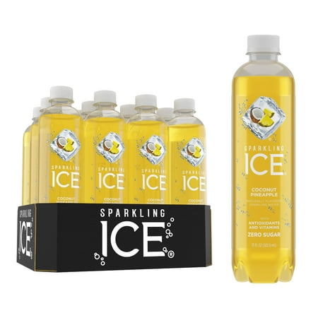 Sparkling Ice, Coconut Pineapple, 17 Fl Oz, 12 (Best Flavored Sparkling Water)