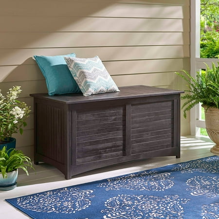Better Homes and Gardens Delahey Storage Box, Dark Brown 