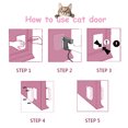 thumbnail image 3 of Disen Cat Door Flap Extra Large (7.5"x7.8"),4 Way Locking Cat Door For Interior Door,Weatherproof Pet Door for Cats Doggie Kitties & Kittens,Easy Installation, 3 of 6