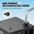 thumbnail image 6 of VEVOR Glass Clamp, 40 PCS Square Glass Railing Bracket for 0.31 "-0.47 " Tempered Glass, 304 Stainless Steel Glass Mounting Clamp, Glass Shelf Bracket for Balcony, Garden, Deck, Stair, Black, 6 of 9