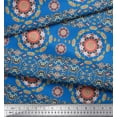 thumbnail image 2 of Soimoi Poly Georgette Fabric Floral Mandala Print Fabric by The Yard 42 Inch Wide, 2 of 3