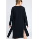 thumbnail image 2 of Love Tree Talla Mediana/M Cardigan Ligero Liso Largo Abertura Lateral Sueter color Negro Love Tree 9187WHNEGM, 2 of 2
