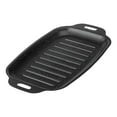 thumbnail image 1 of Siruishop Barbecue Grill Plate Steak Pan Carbon Steel Cookware Black Versatile Rectangular L, 1 of 8