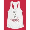 thumbnail image 3 of Say Yes To Family. Tank Women -Image by Shutterstock, Female XX-Large, 3 of 4