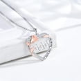 thumbnail image 3 of Taioiat 444 Necklace for Women Rose Angel Numbers Necklace with Cubic Zirconia Angel Numbers Carving Jewelry Valentines Day Gift for Wife Girlfriend Her, 3 of 7