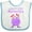 White and Blue, variant on Inktastic Daddy's Little Monster Girls Baby Bib