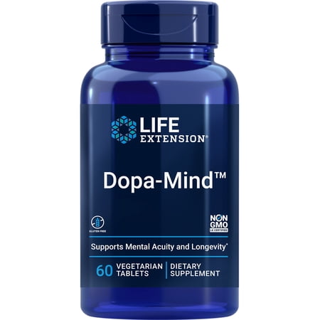 Life Extension Dopa-Mind – Wild Green Oat Extract Supplement for Healthy Dopamine Level Support and Brain Health - Gluten-Free, Non-GMO, Vegetarian – 60 Tablets