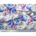 thumbnail image 2 of Soimoi Rayon Fabric Leaves & Rose Flower Print Fabric by The Yard 56 Inch Wide, 2 of 3