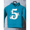 thumbnail image 3 of Number 5 With Flowers Hoodie Toddler -Image by Shutterstock,  2 Toddler, 3 of 4