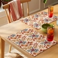 thumbnail image 4 of Brown Leaves Fall Placemats Set of 4 Farmhouse Vintage Botanical Leaf Place Mats Indoor Wipeable Table Mats Washable Cloth Dining Table Placemats for Kitchen Holiday Party Home Decor 13x19 Inch, 4 of 9