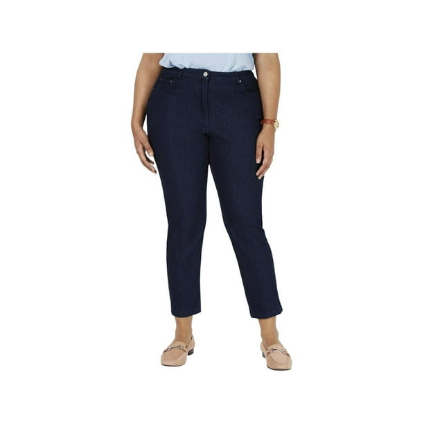 Alfred Dunner - Alfred Dunner Womens Plus Denim Slim Fit Jeans Blue 20W - Walmart.com - Walmart.com