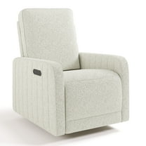 Storkcraft Kyoto Power Recliner, Ivory Boucle