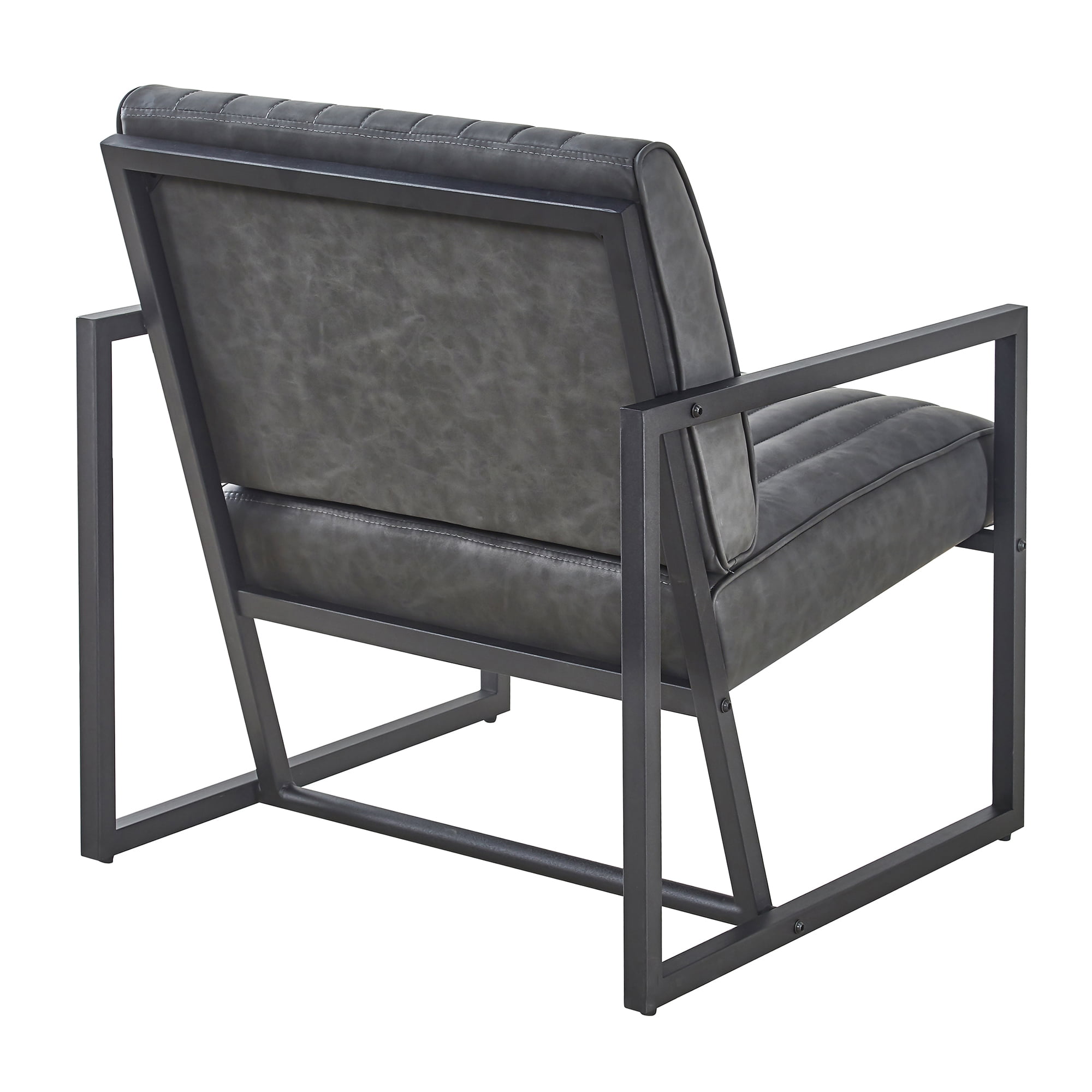 Kadyn Arm Chair, Single Sofa Chairs for Bedroom, Fabric Armchair for Living Room, Dark Grey