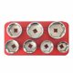 thumbnail image 1 of Herramientas De Llave De Tapa De Filtro De Aceite, Tapa De Filtro De Aceite De Acero, Kit De Tapa De Enchufes, Herramienta De Extracción De Tapa De Carcasa, Removedor De Tapa De Filtro De 7 Uds. matsuzay VI003518-00, 1 of 5