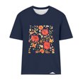 thumbnail image 4 of Tops Cortos para las Mujeres Blusas Impresas Manga Corta Cuello Redondo, Tops de Blusa para las Mujeres Primavera Verano Casual, 4 of 4