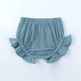 thumbnail image 4 of XIYNBAOK Girls Clothing Set Size 8 6 Year Old Girl Outfits Girls 4t Outfits Preppy Shirt and Golf Shorts Baby Girl 9-12 Months Clothes, Blue 12-18 Months, 4 of 5