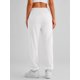 thumbnail image 5 of Pantalones deportivos AUTOMET para mujer, cintura ceñida, color blanco L, 5 of 6